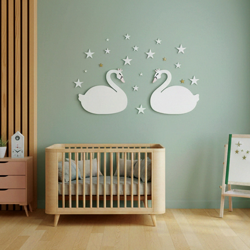 Au Clair de la Lune – Set Décoratif Nuages & Étoiles