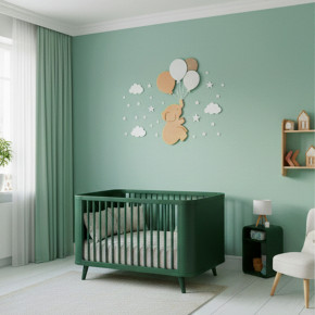 Rêves de Haut Vol – Composition Murale Ourson & Montgolfière