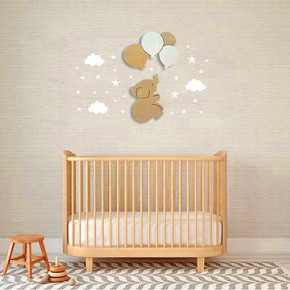 Rêves de Haut Vol – Composition Murale Ourson & Montgolfière